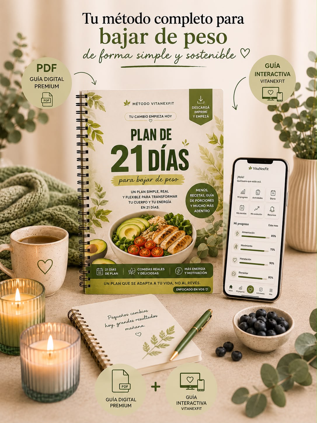 Método VitaNexFit - Plan 21 días para bajar de peso