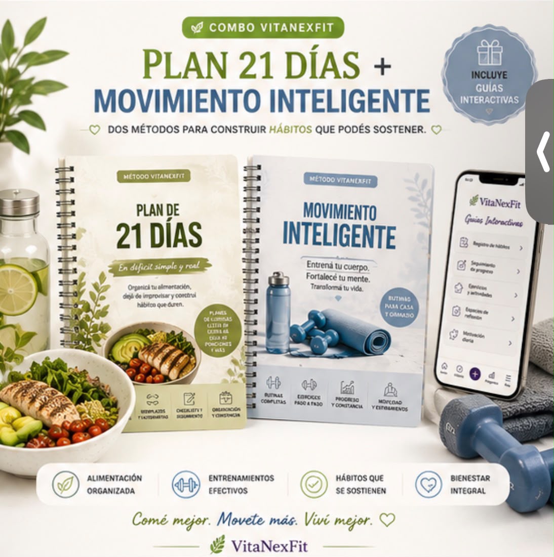 Combo Metodo VitaNexFit - Plan 21 dias + Movimiento Inteligente